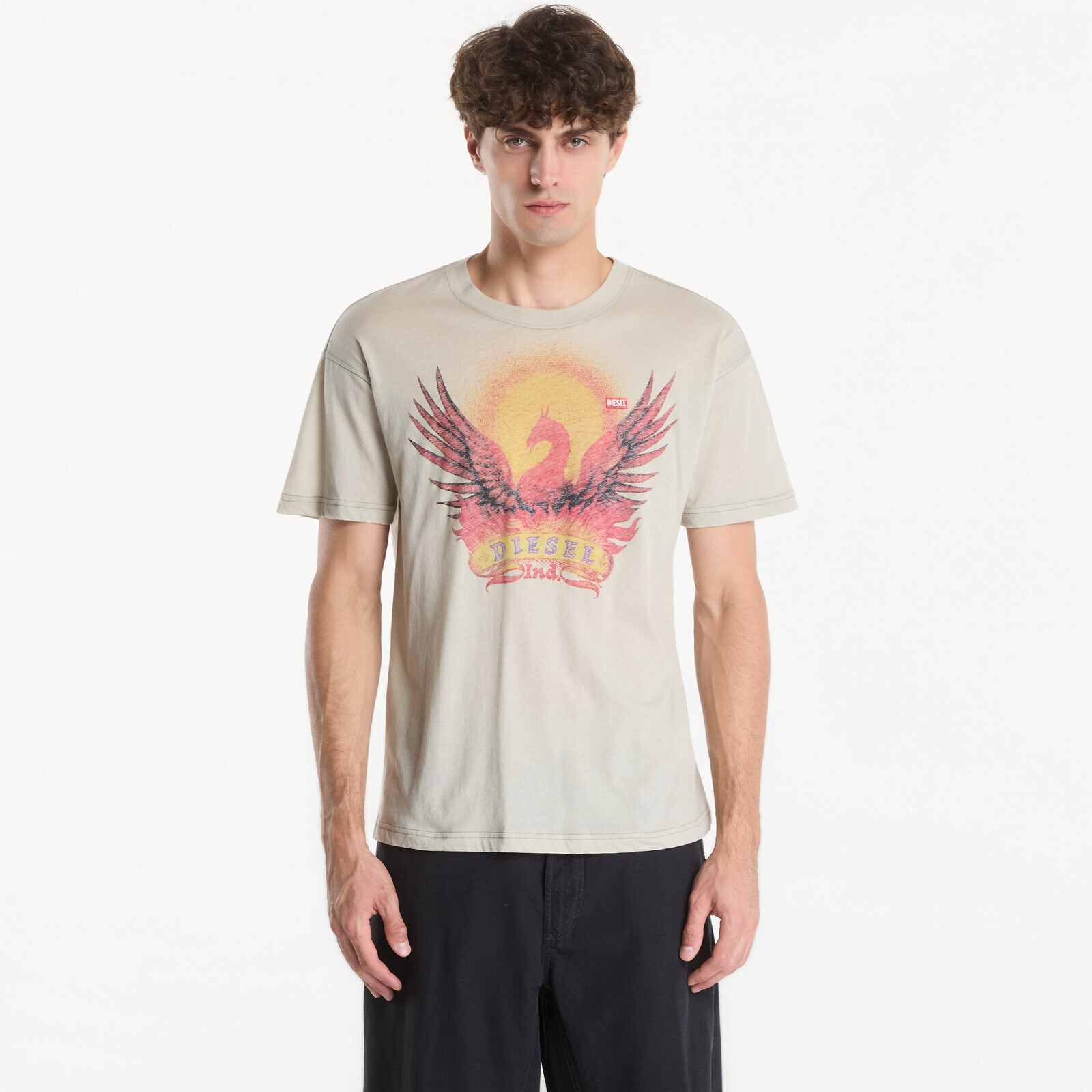 T-shirt Diesel T-Norm-Aa1 T-Shirt Aluminum XL