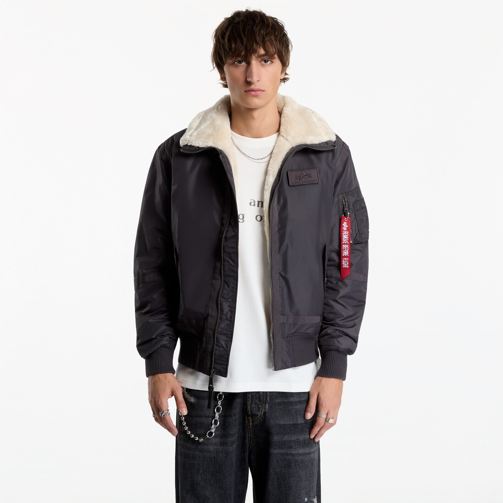 Jacket Alpha Industries B-15 III TT Two Tone Vintage Grey S