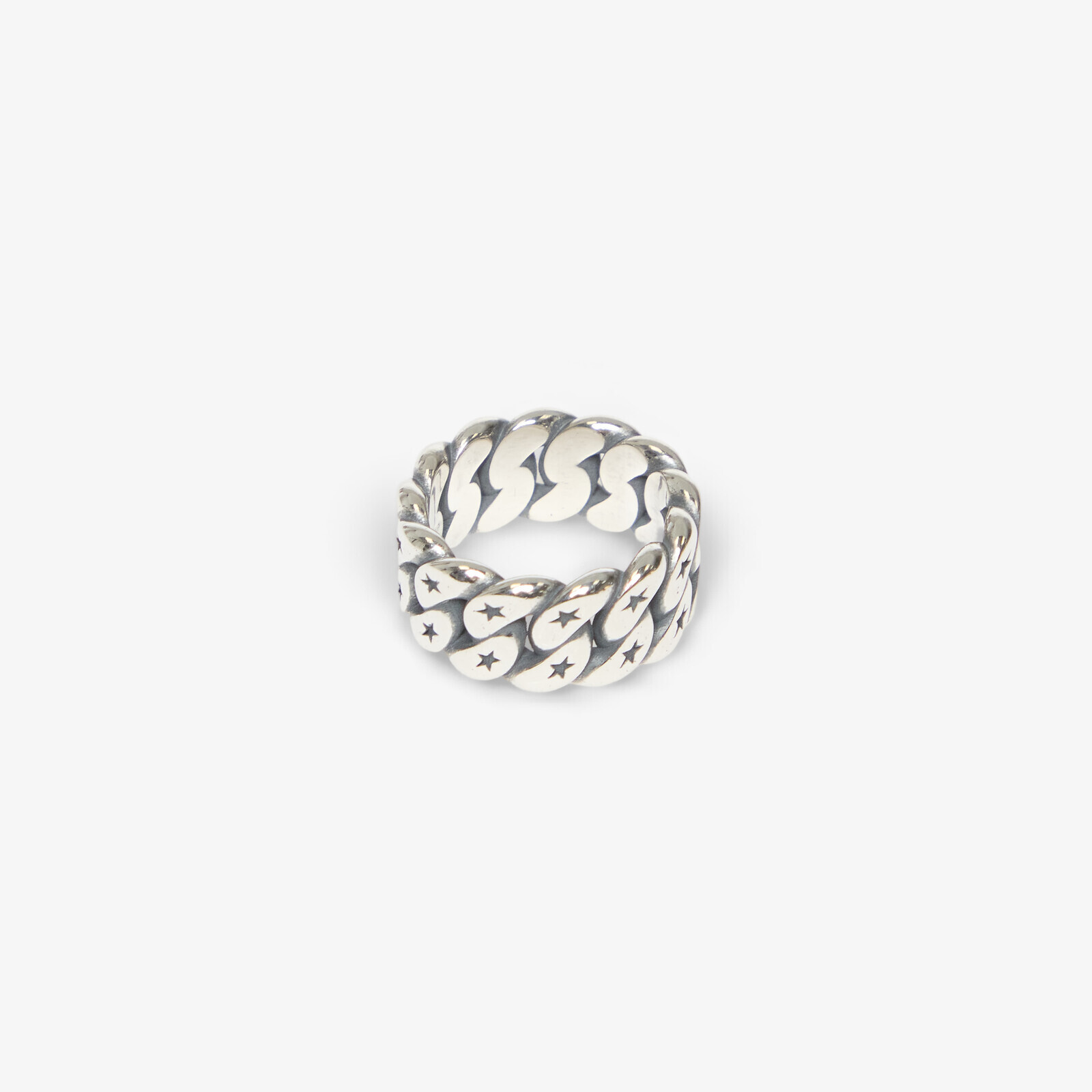 TwoJeys Cuban Monogram Ring Silver 54 mm