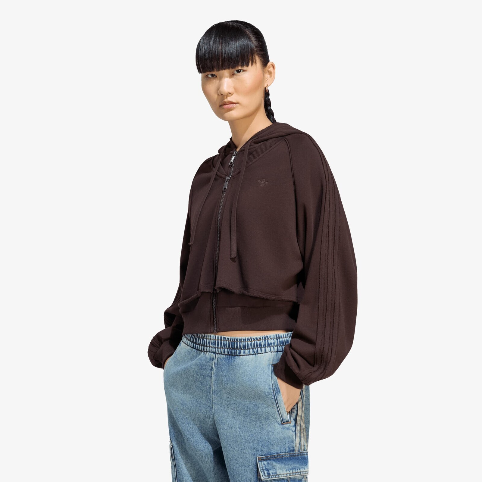 Sweatshirt adidas SST Double Front Hoody Aurora Coffee XS