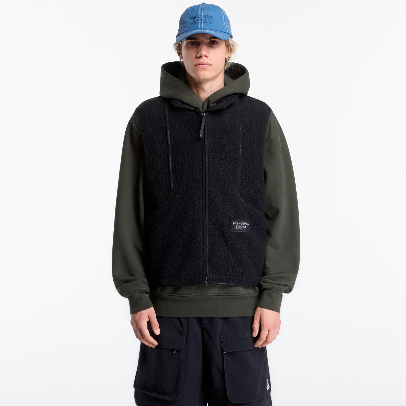 Pas Normal Studios Off-Race Pile Fleece Vest Black L