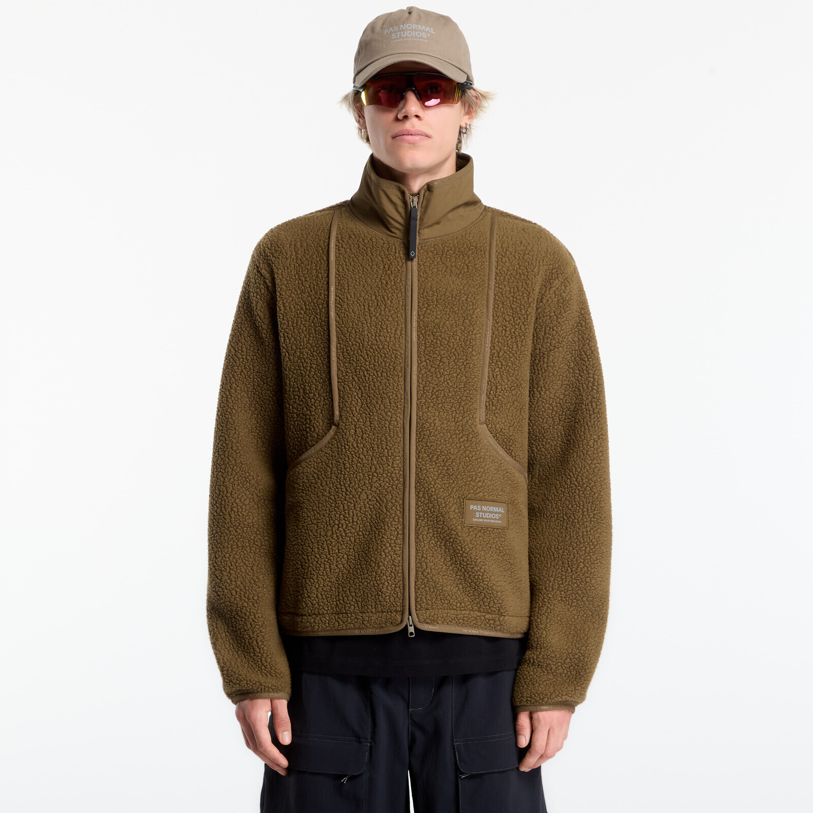 Jacket Pas Normal Studios Off-Race Pile Fleece Jacket Deep Olive XL