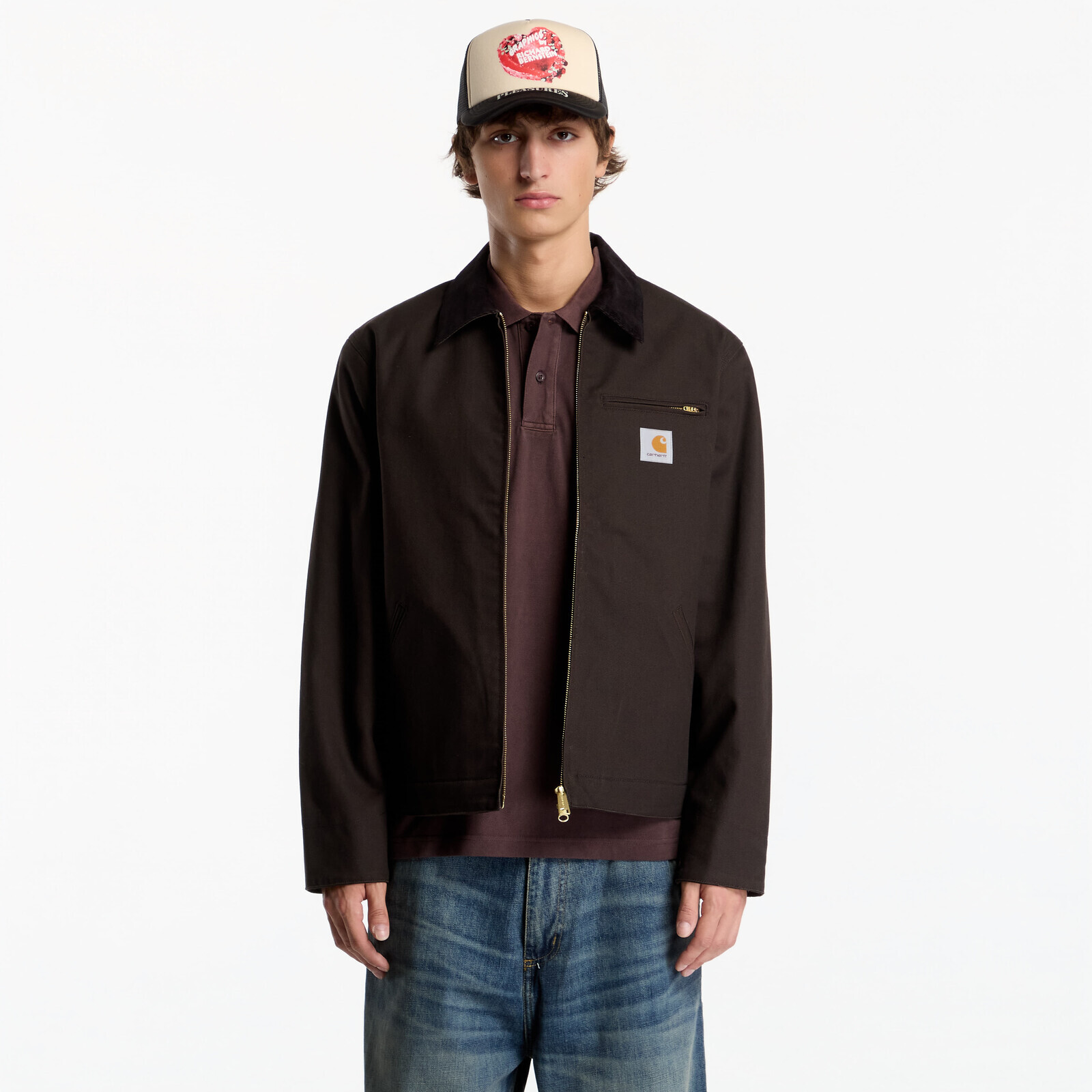 Jacket Carhartt WIP Detroit Jacket UNISEX Tobacco/ Black Rigid XS
