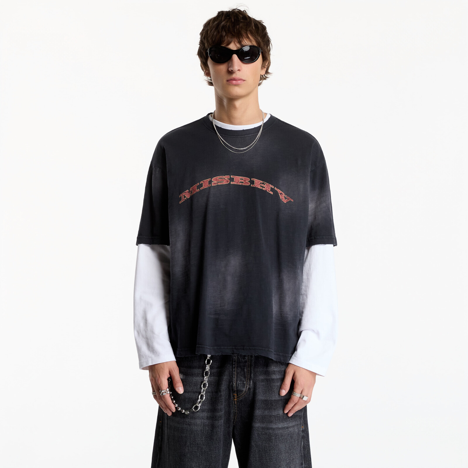 T-shirt MISBHV T-Shirt UNISEX Faded Black XL