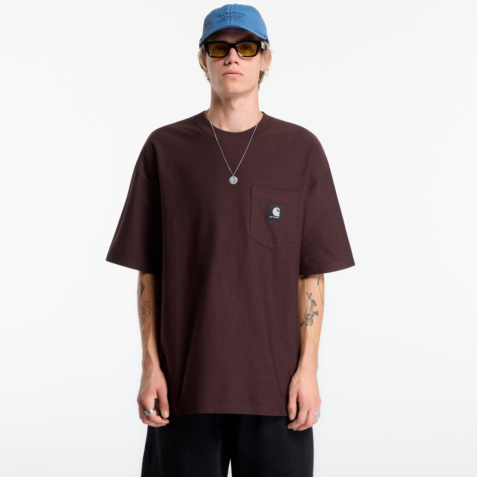 T-shirt Carhartt WIP S/S OG Loose Pocket T-Shirt UNISEX Palisander M