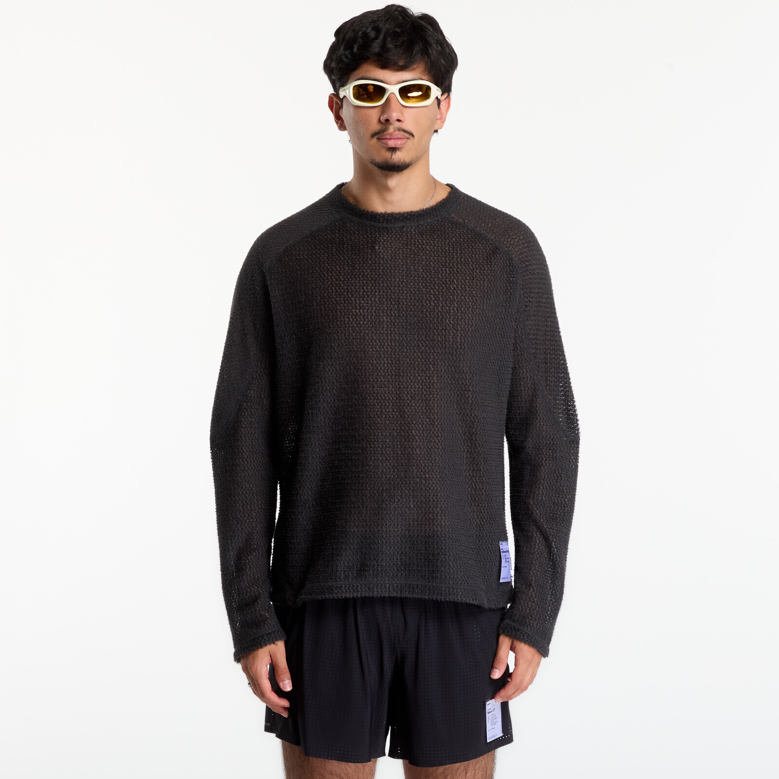Sweatshirt Satisfy FuzzFleece AD Long Tee UNISEX Phantom M