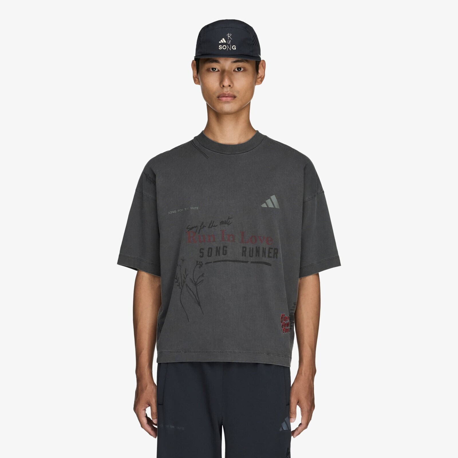 T-shirt adidas x Song For The Mute Running T-shirt Utility Grey M