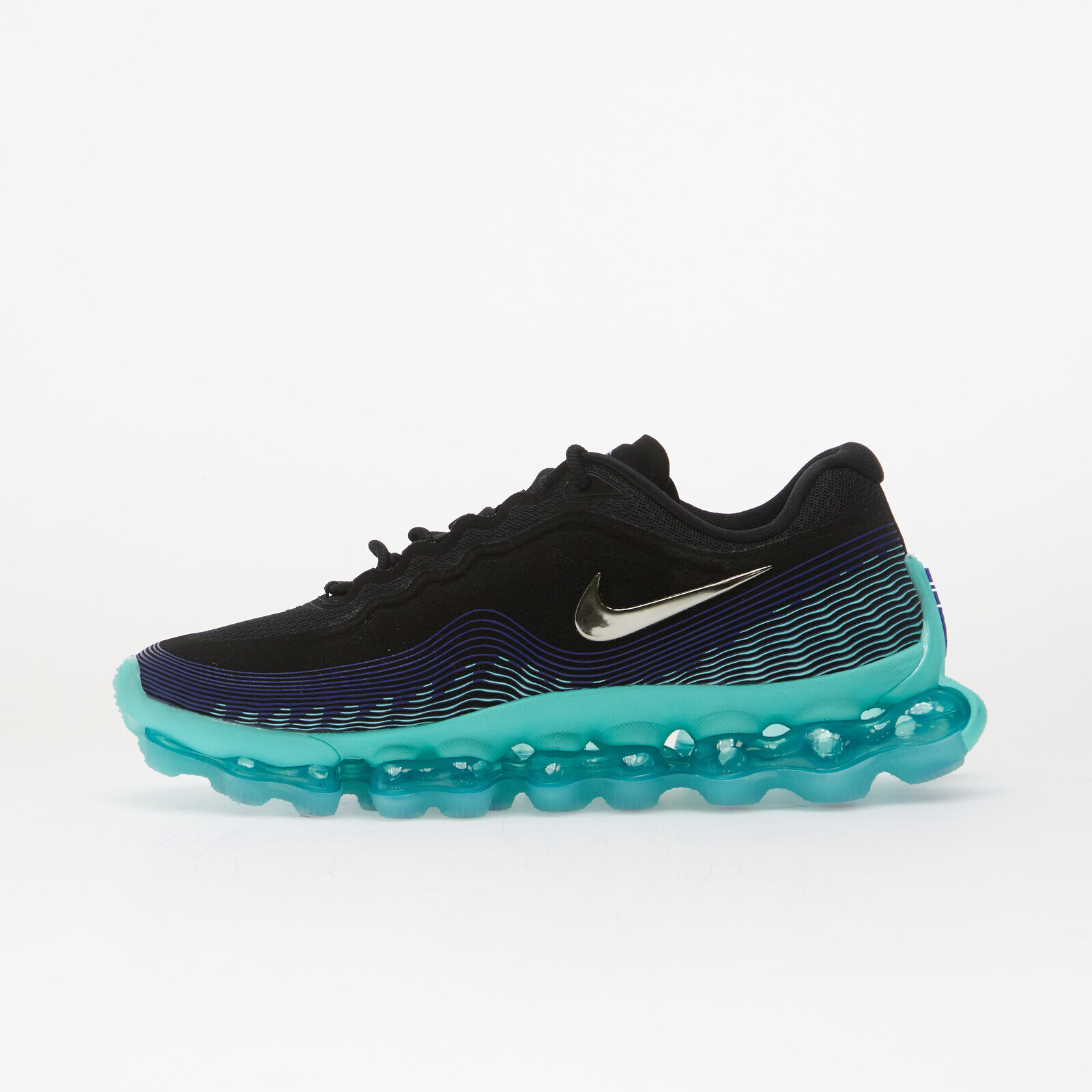 Sneakers Nike Air Liquid Max Black/ Chrome-Radiant Blue-Aurora Green UK 6