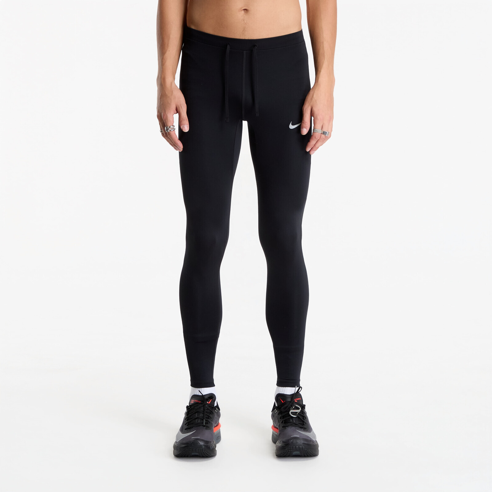 Pants Nike Miler Men's Dri-FIT Running Tights Black/ Black/ Reflective Silv S