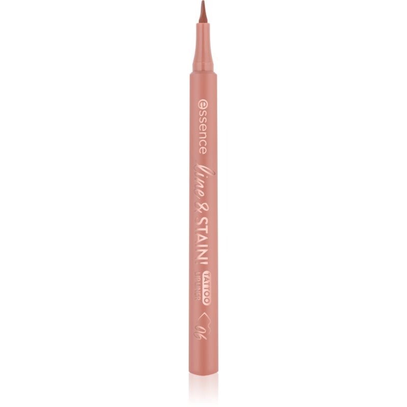 essence line & STAIN! TATTOO ink lip liner with long-lasting effect shade 06 Cinna-Mood 1.1 ml