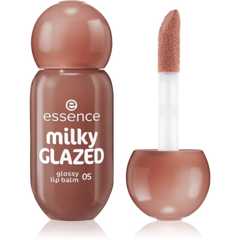 essence milky GLAZED tinted lip balm with shine shade 05 Latte-tude 4 ml