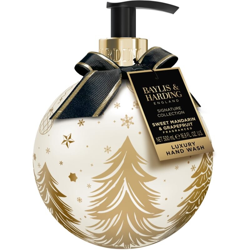 Baylis & Harding Sweet Mandarin & Grapefruit liquid hand soap in a Christmas style