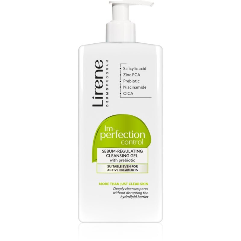 Lirene Imperfection Control Cleansing Gel gentle cleansing gel for oily and problem skin 300 ml