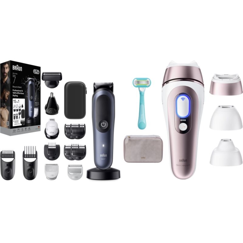 Braun Smart IPL Skin i·expert & All-in-One Series 7 hair, beard and body care set