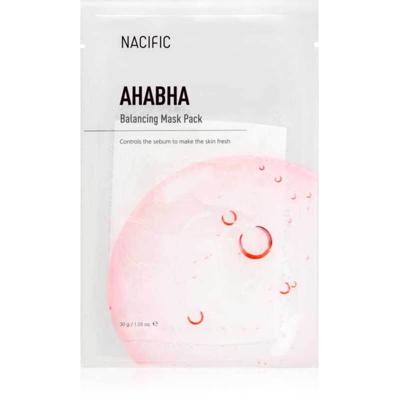 Nacific AHA BHA Balancing Mask Pack nourishing and renewing face mask with an exfoliating effect 1 pc