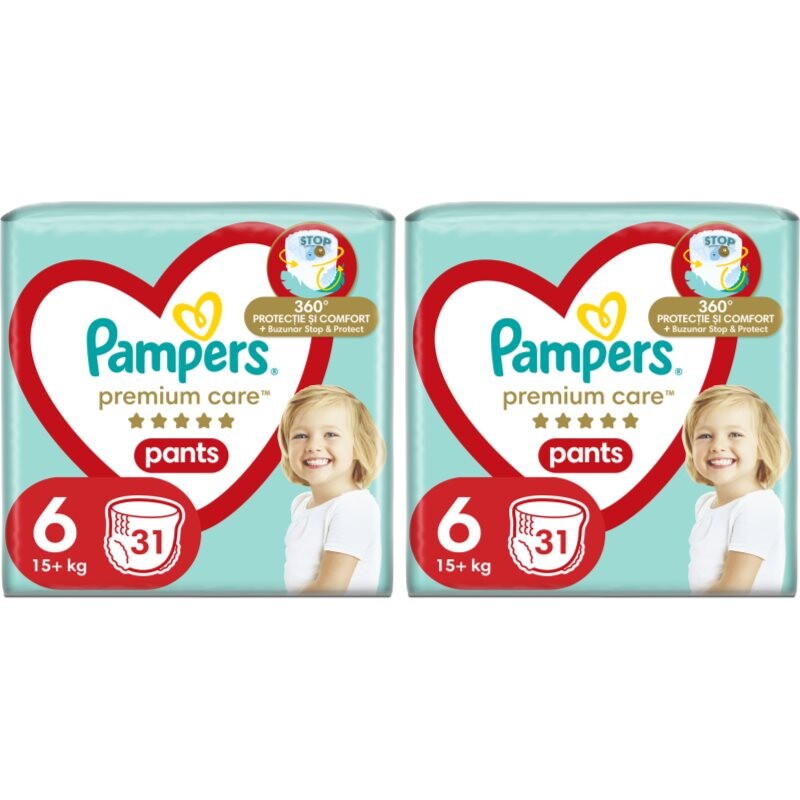 Pampers Premium Care Pants Size 6 set for babies and children