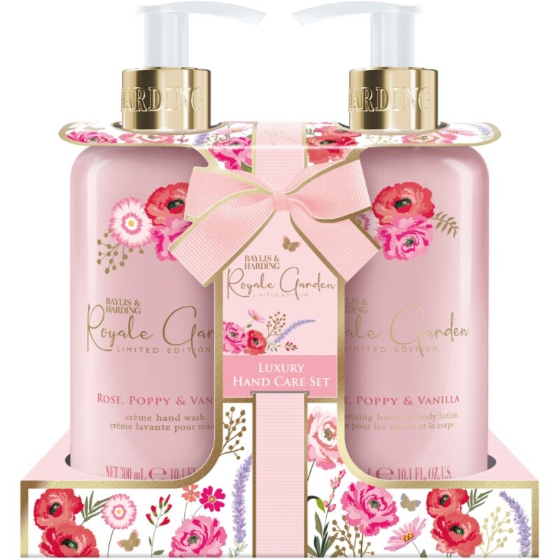 Baylis & Harding Royale Garden Rose, Poppy & Vanilla gift set for hands