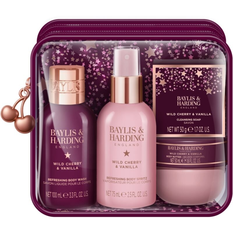 Baylis & Harding Wild Cherry & Vanilla gift set for travelling