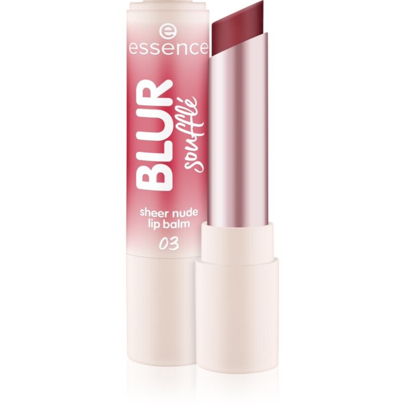 essence Blur Soufflé tinted lip balm with matt effect shade 03 Nude Peach 3 g