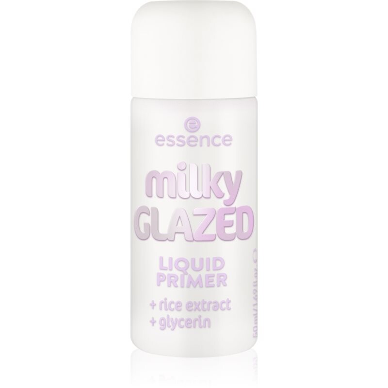 essence milky GLAZED moisturising makeup primer with brightening effect 50 ml