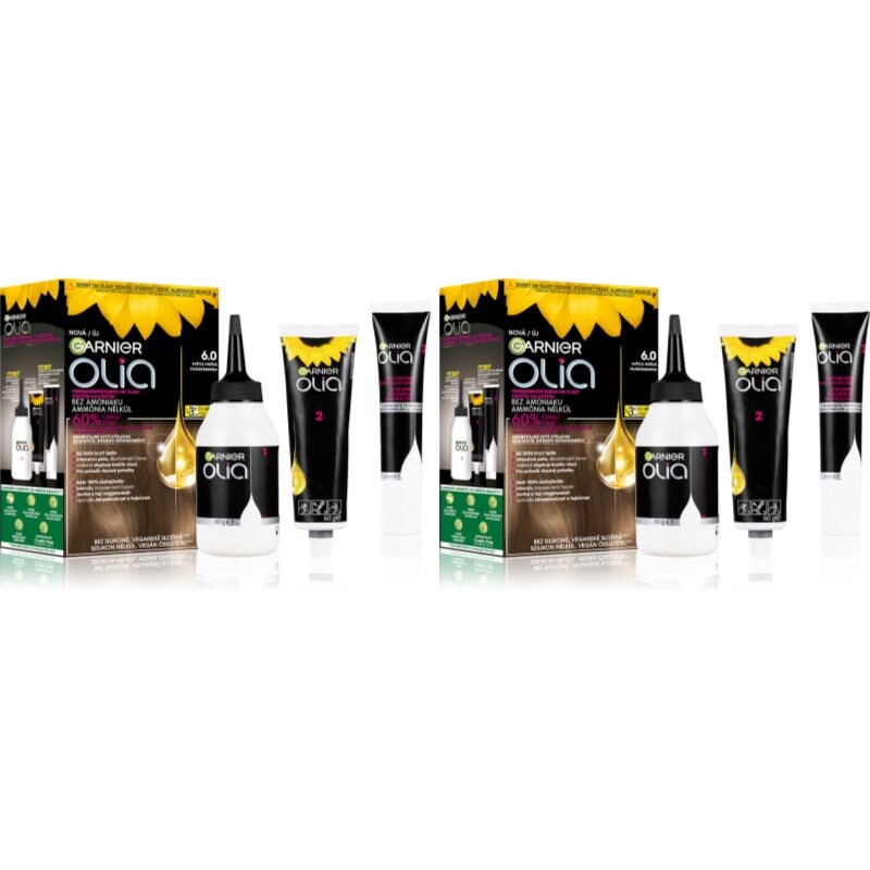 Garnier Olia Big Kit set shade 6.0 Light Brown