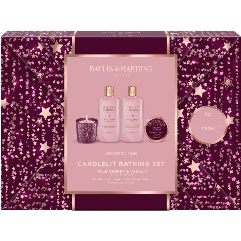 Baylis & Harding Wild Cherry & Vanilla gift set for the bath