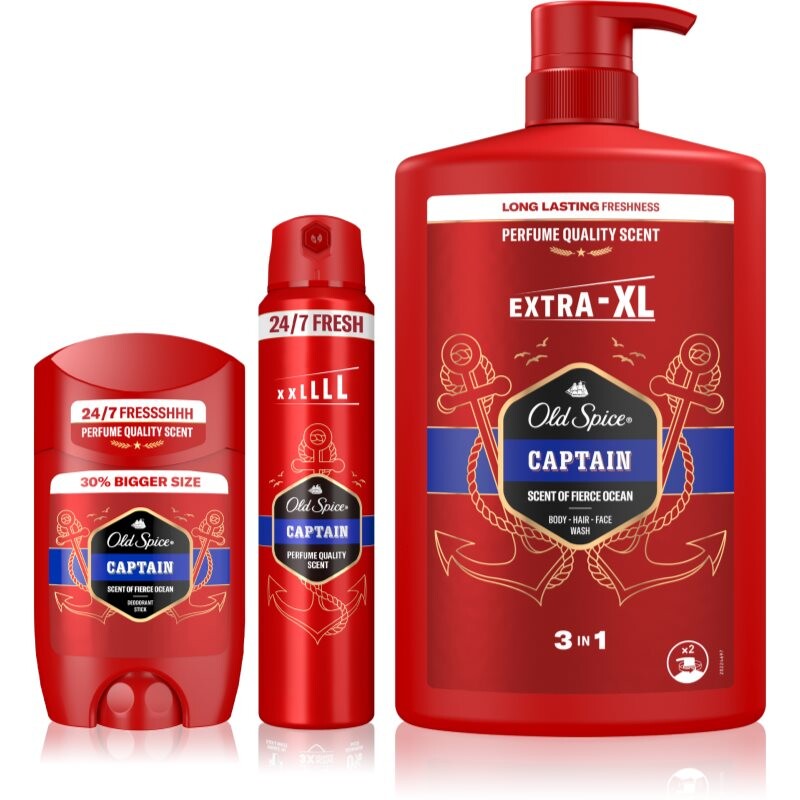 Old Spice Captain set for the body