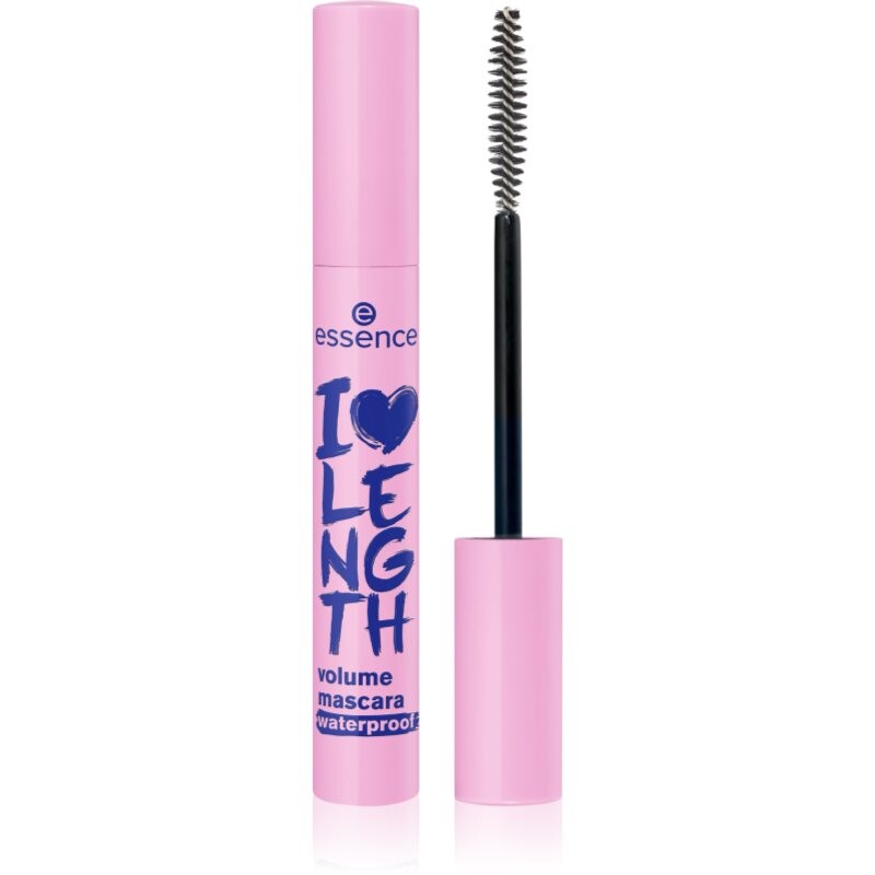 essence I LOVE LENGTH waterproof volumising mascara shade 01 Ultra Black 9 ml