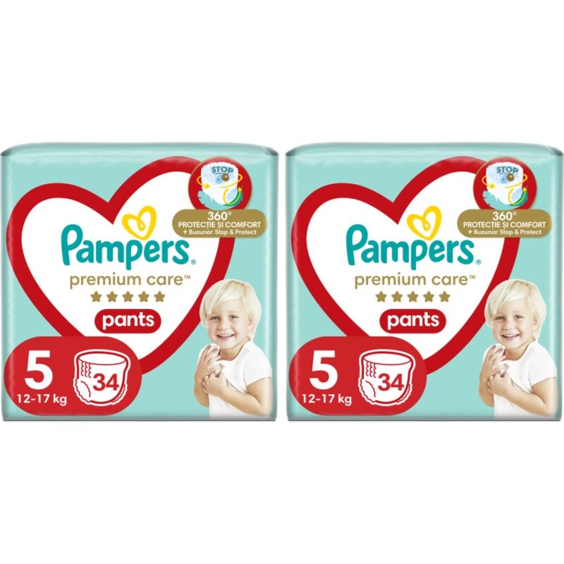Pampers Premium Care Pants Size 5 set for babies and children