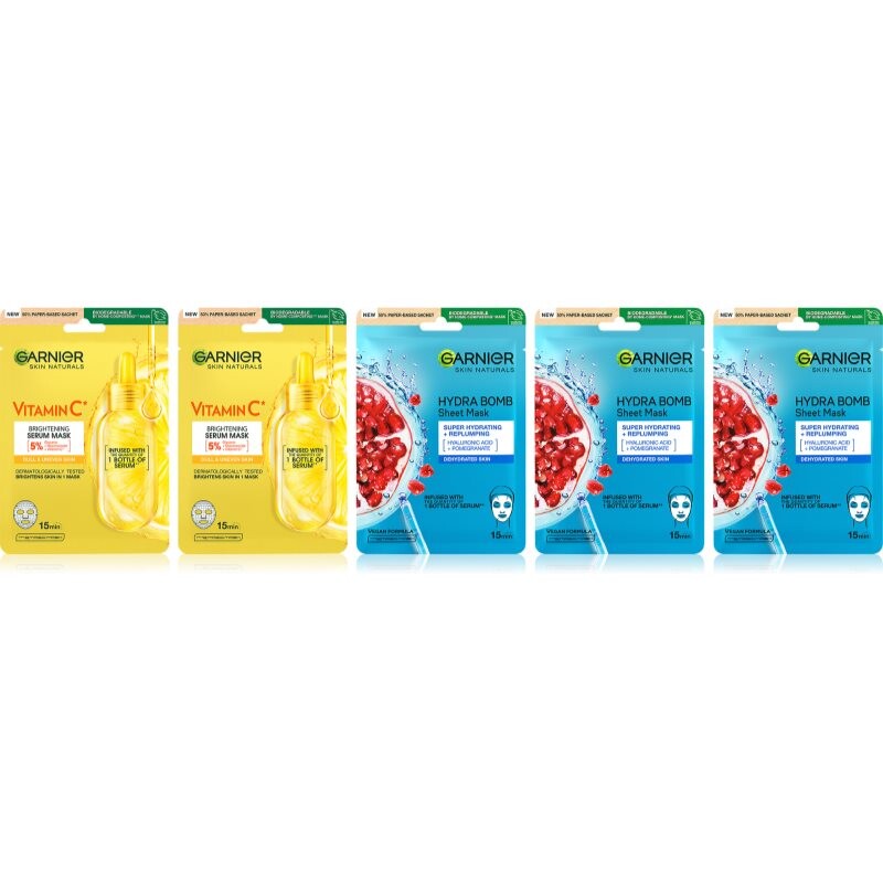 Garnier Textil Masks set for the face