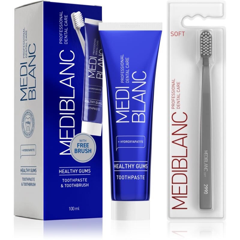 MEDIBLANC Set TP Gums 100ml + TB Soft Grey Single dental care set