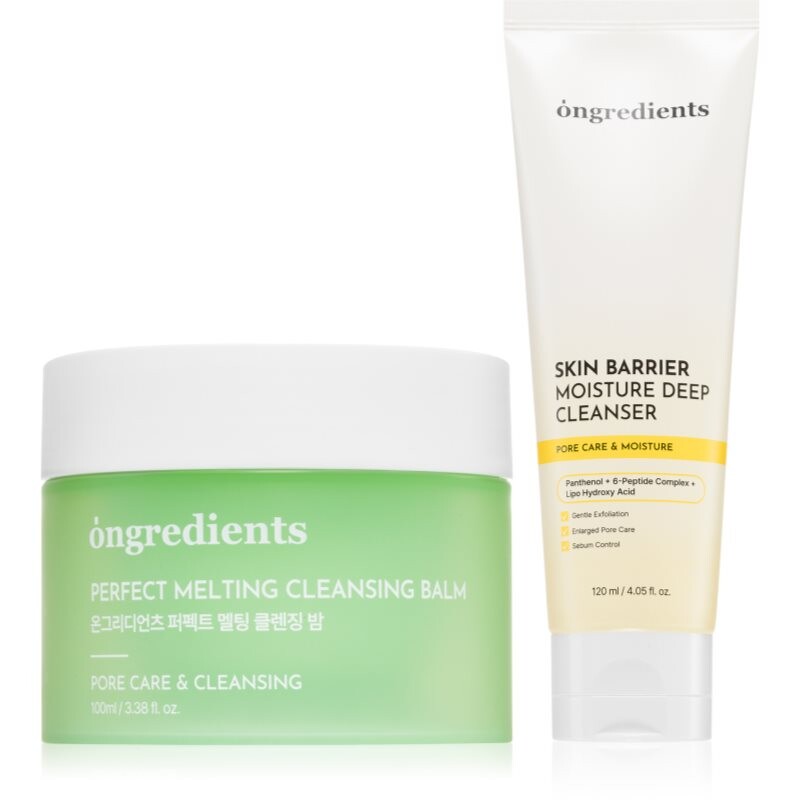 Ongredients Perfect Melting + Skin Barrier set for clear and healthy skin