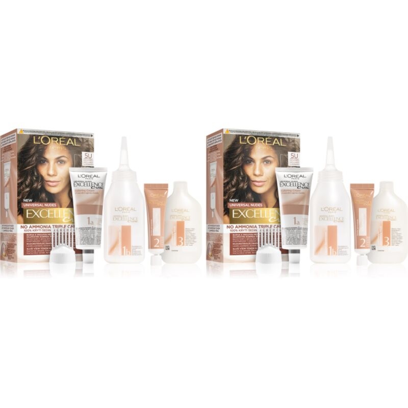 L’Oréal Paris Excellence Universal Nudes set shade 5U