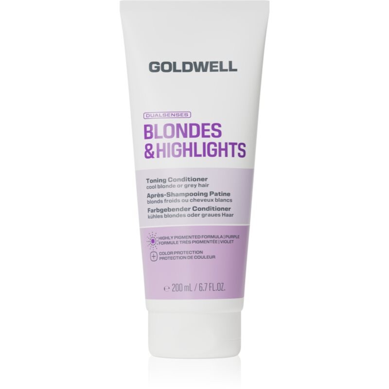 Goldwell Dualsenses Blondes & Highlights Toning Conditioner toning conditioner with purple pigment 200 ml