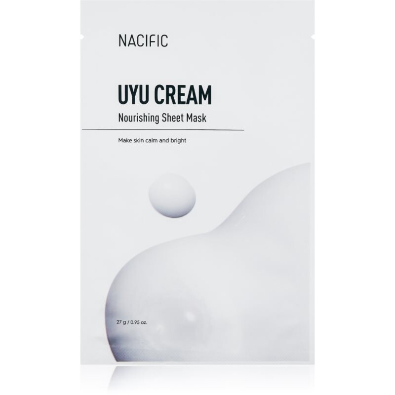 Nacific Uyu Cream Nourishing Mask Pack intensely moisturising face mask with soothing effect 10x27 g