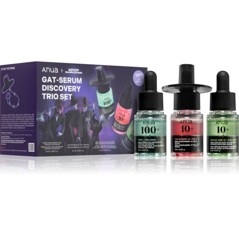 Anua K-Pop Demon Hunters Discovery Trio Set gift set for flawless skin