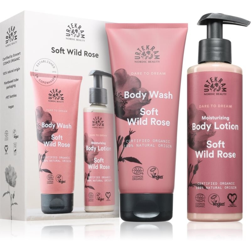 Urtekram Soft Wild Rose gift set for the body