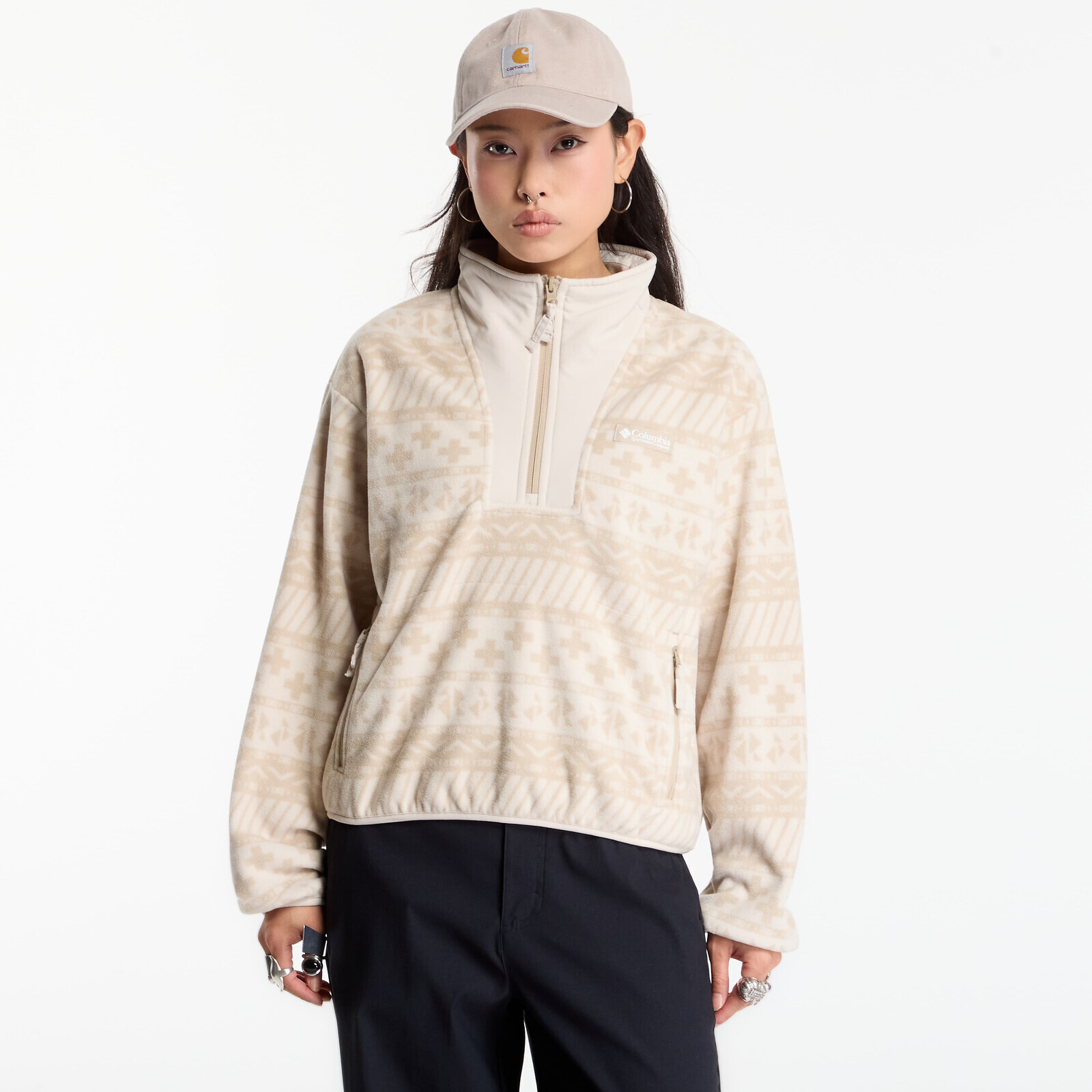 Sweatshirt Columbia Sequoia Grove™ II Printed Half Zip Ancient Fossil Wizard Island Tonal L