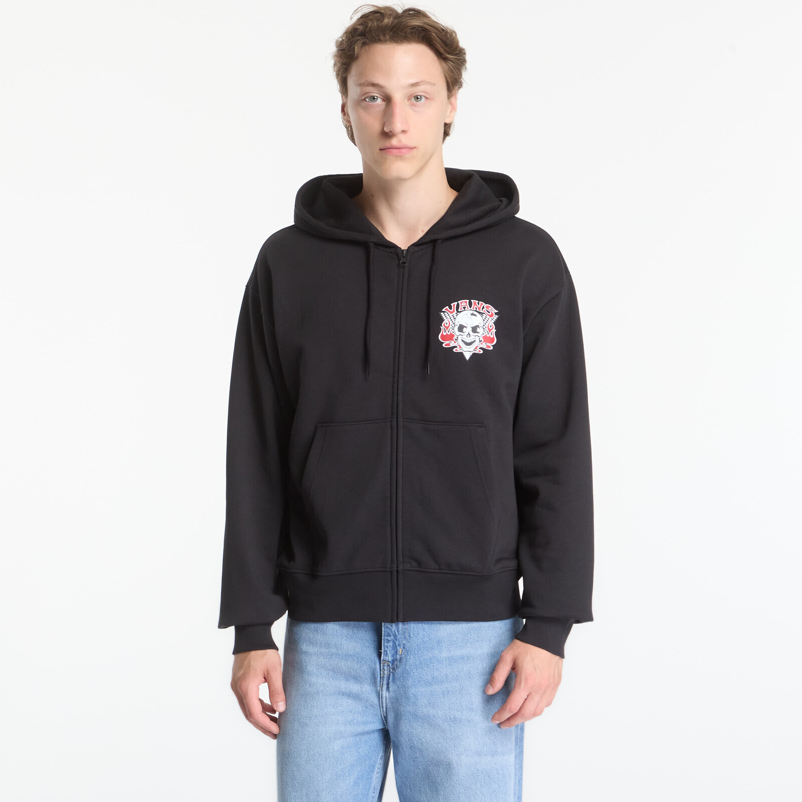 Sweatshirt Vans Blaze Head Full Zip Black M