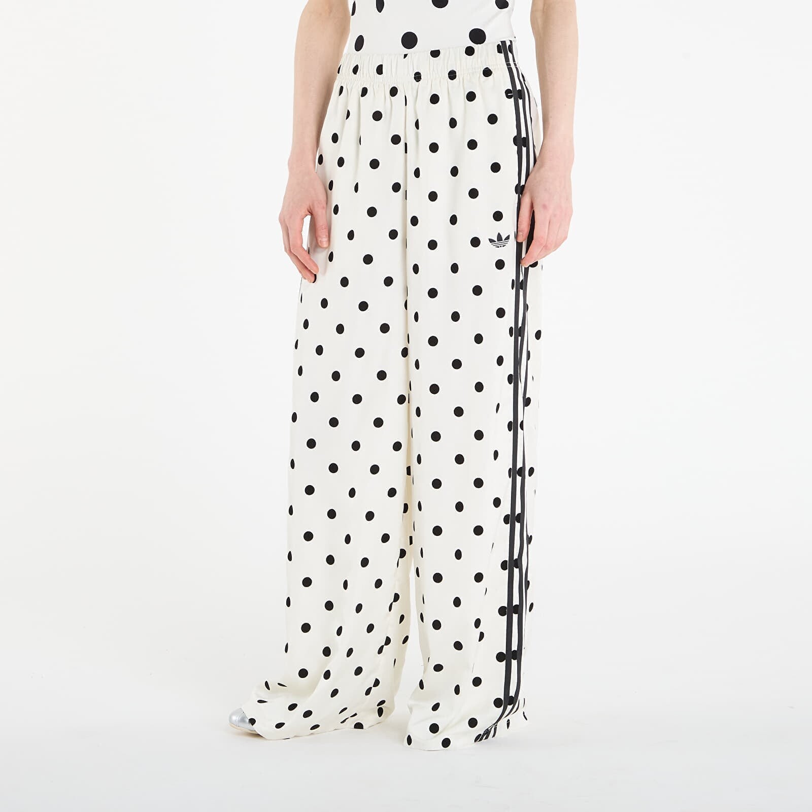 Pants adidas Satin Polka Dots Wide Leg Pant Off White S