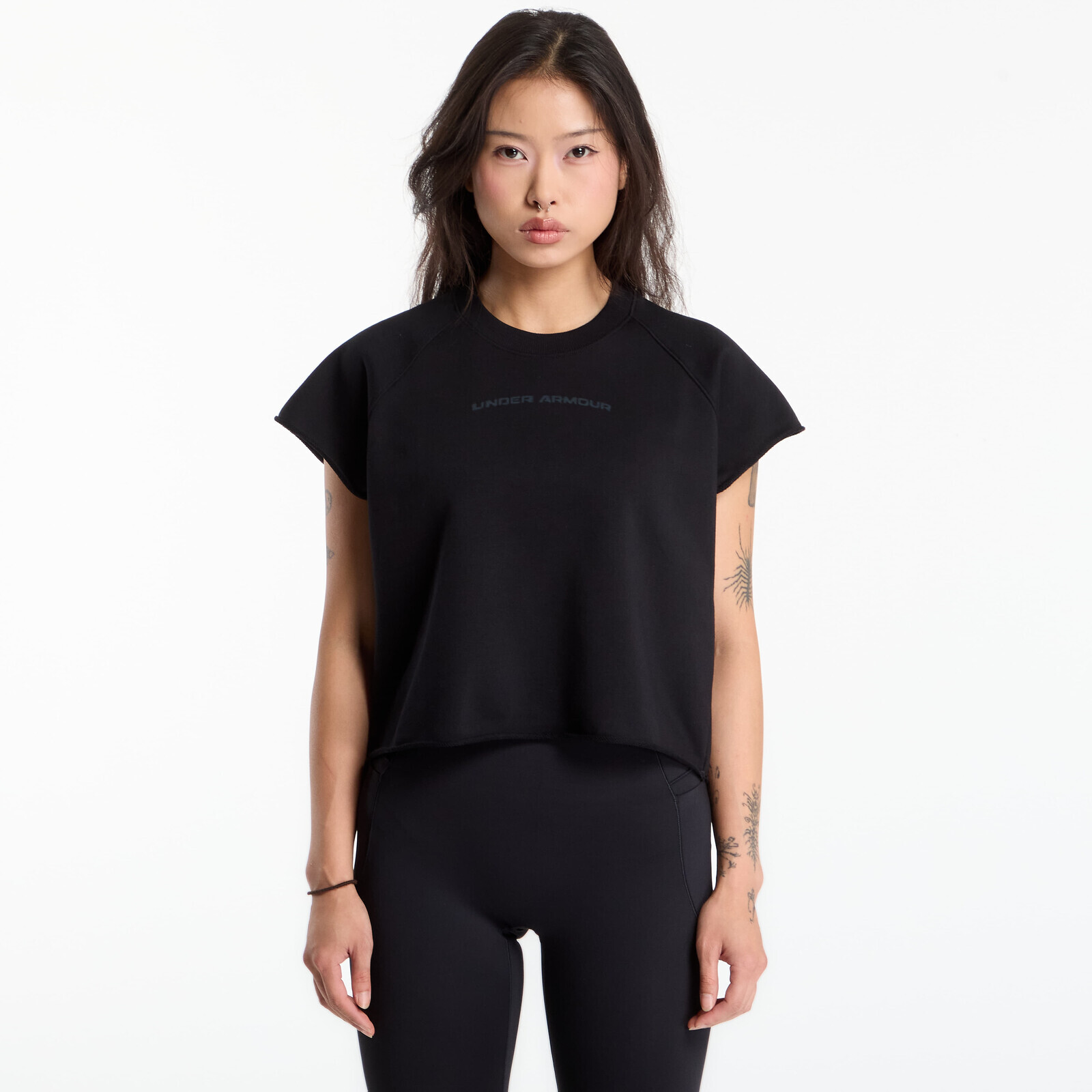 T-shirt Under Armour Icon Cut Off SS Black L