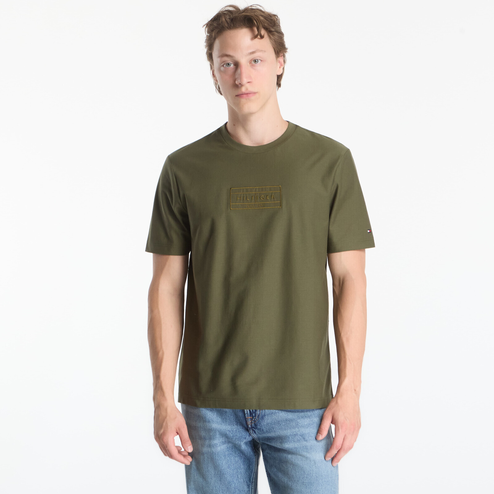 T-shirt Tommy Hilfiger Mix Media Graphic Tee Huntsman Green XL