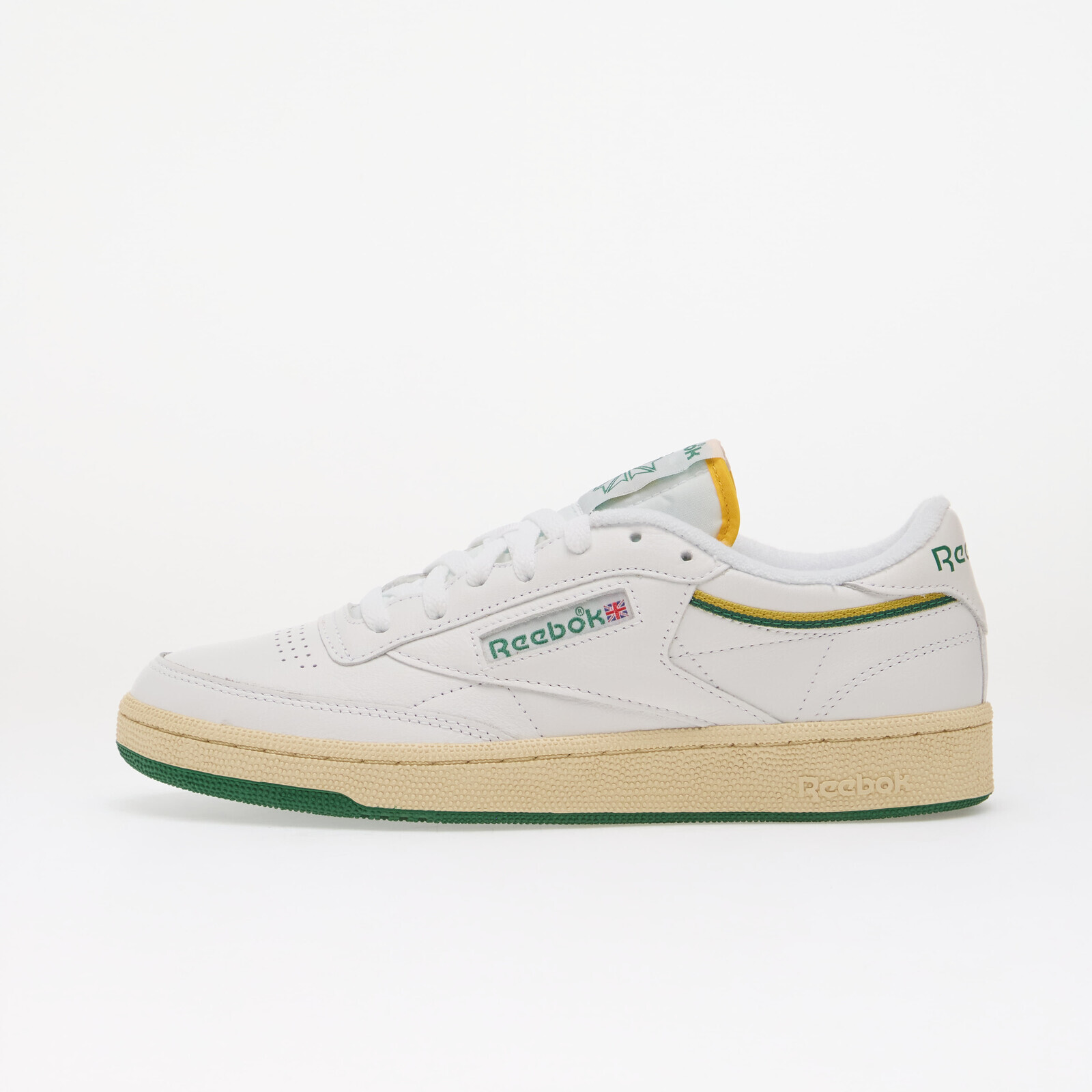Sneakers Reebok Club C 85 Ftwr White/ Team Green/ Athletic Gold UK 12
