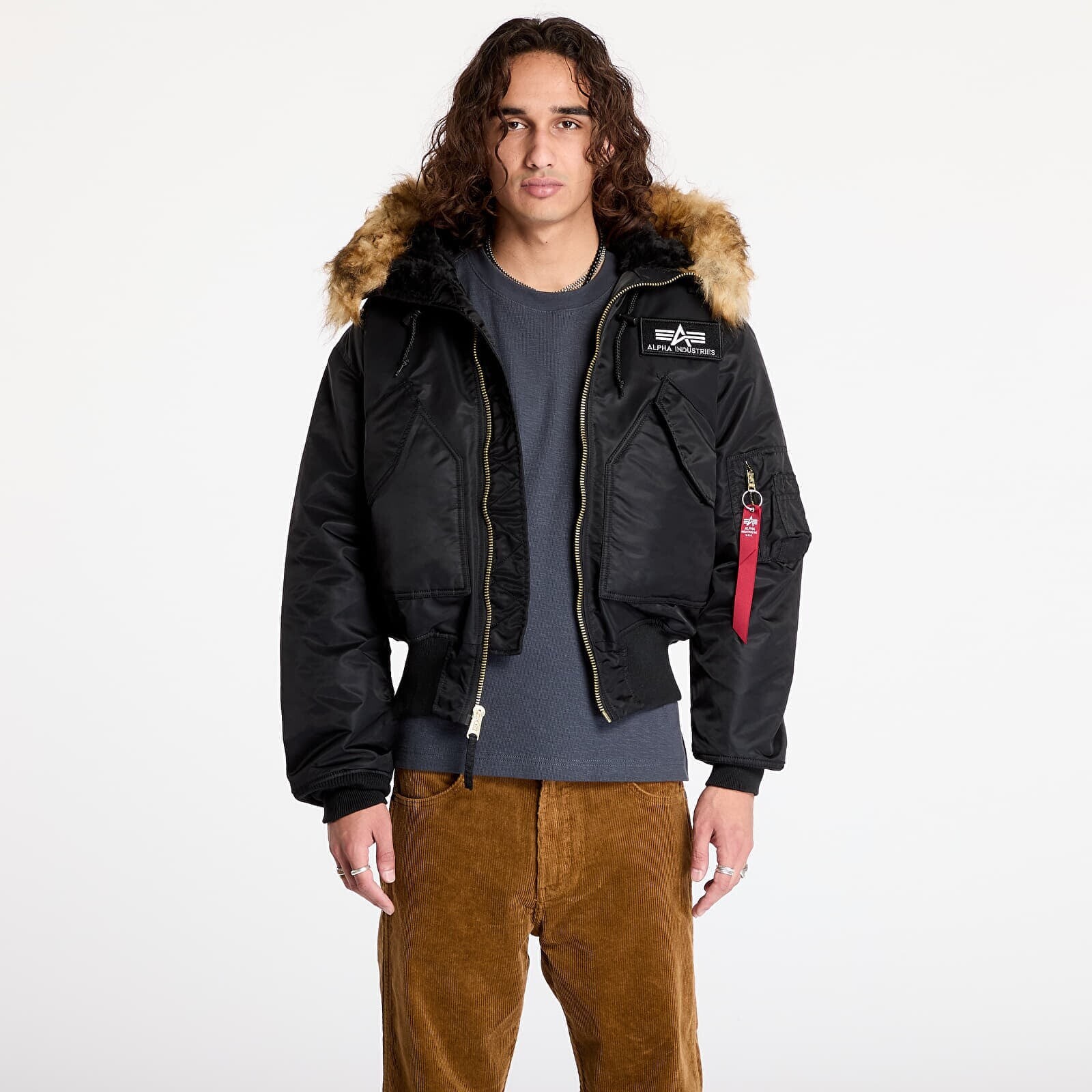 Jacket Alpha Industries 45P Hooded Black L
