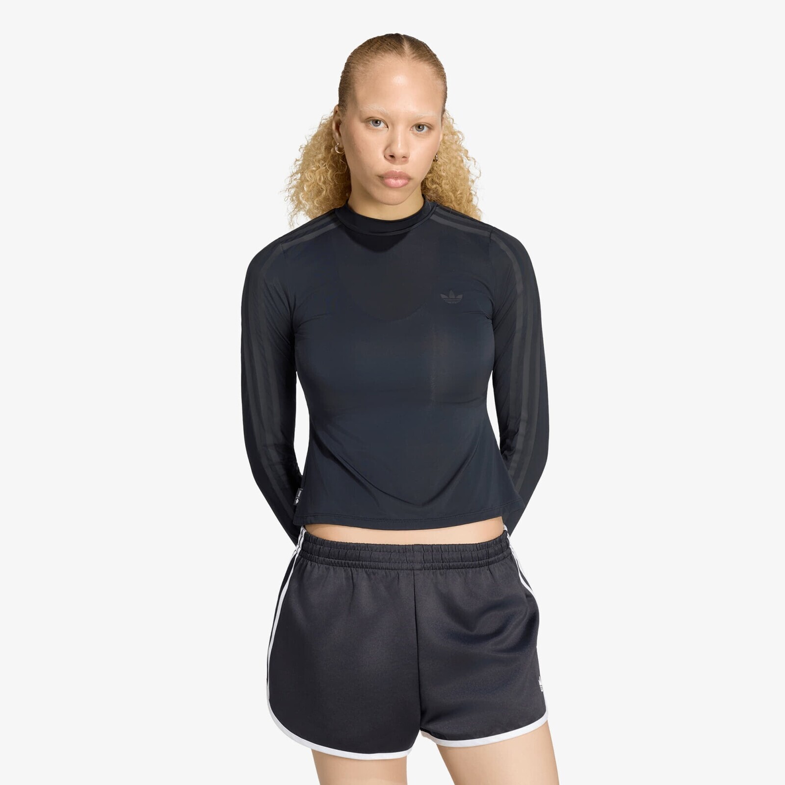 T-shirt adidas Adiluna Season 2 x Jennie Sheer Long Sleeve Tee Black L