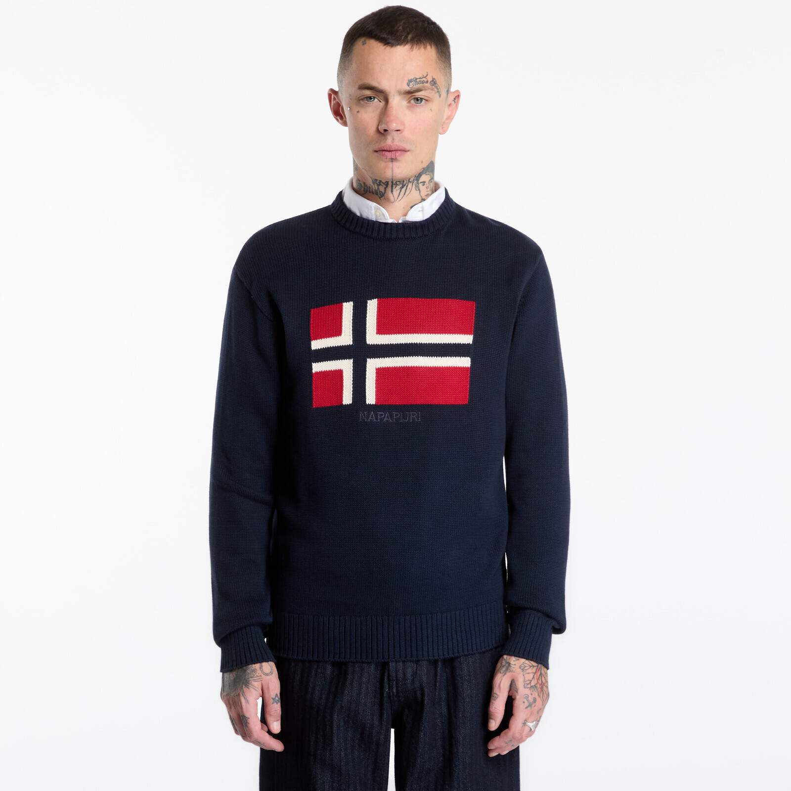 Sweater Napapijri Pullover Mura Blu Marine L