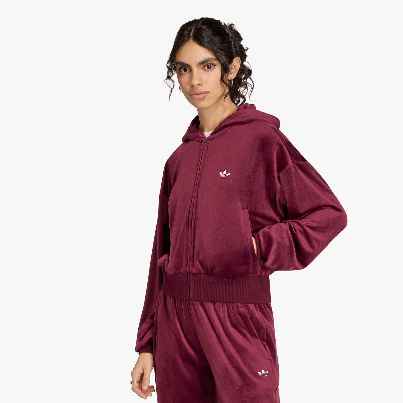 Jacket adidas Essentials Velvet Track Top Maroon XL