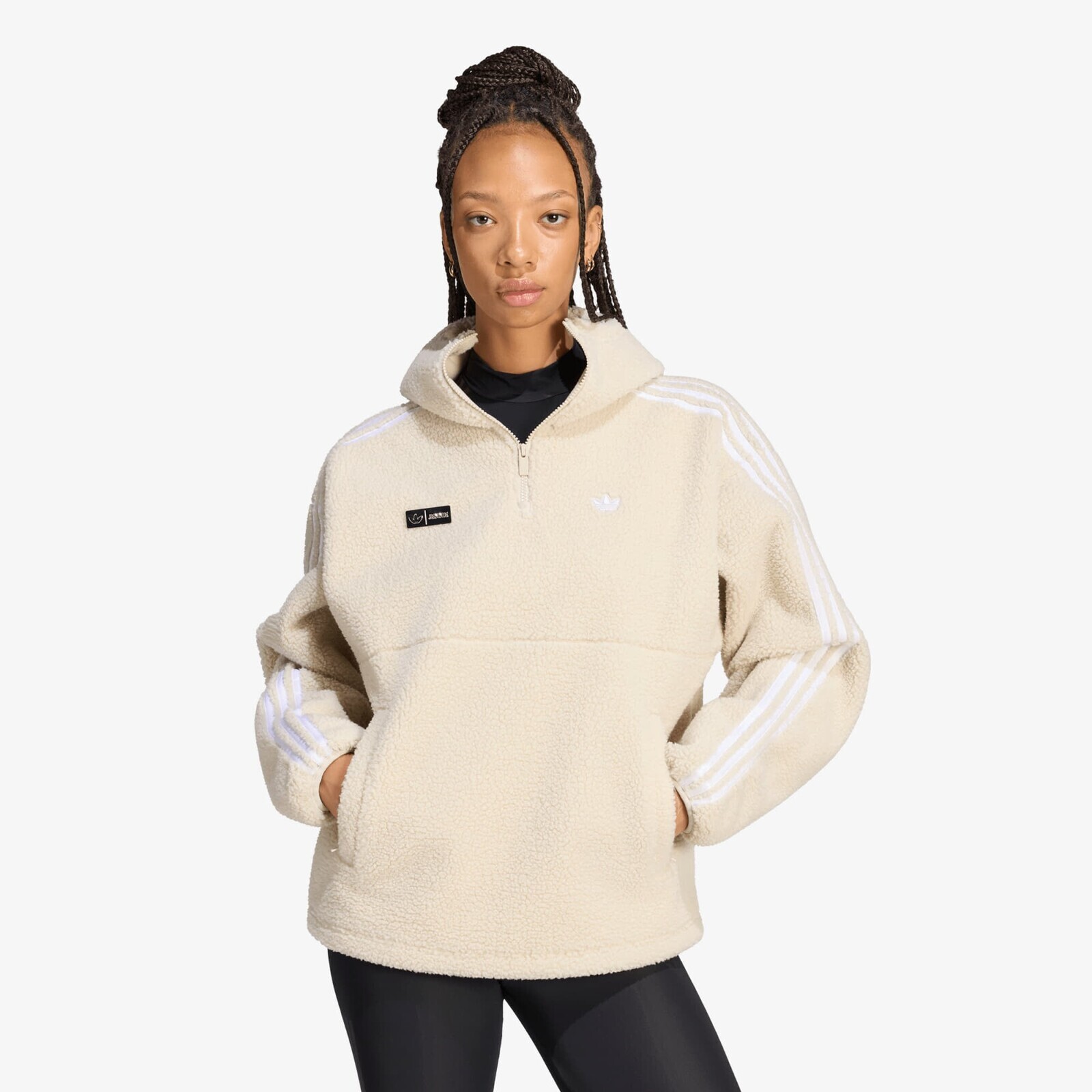 Sweatshirt adidas Adiluna Season 2 x Jennie Fleece Hoodie Jacket Bliss XL
