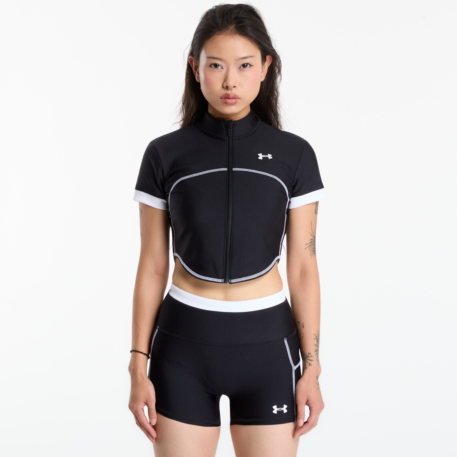 T-shirt Under Armour HeatGear Novelty SS FZ Black M
