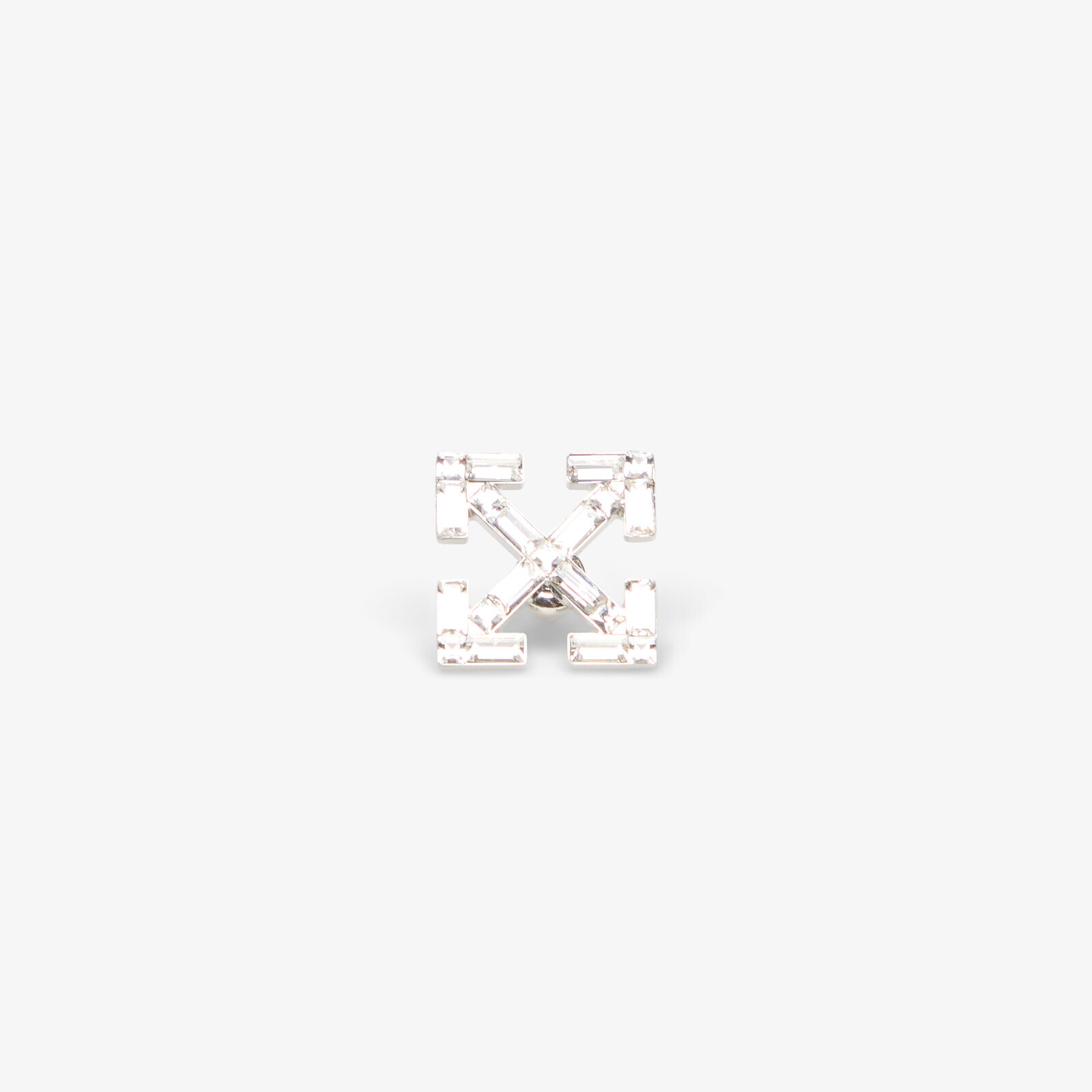 Earrings Off-White Bling Arrow Mono Earring Silver/ Black Universal